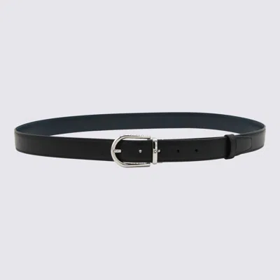 MONTBLANC MONTBLANC BLACK LEATHER BELT
