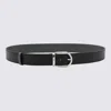 Montblanc Black Leather Belt In Black