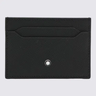 MONTBLANC MONTBLANC BLACK LEATHER CARD HOLDER