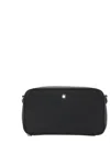 Montblanc Black Leather Crossbody Bag In Black