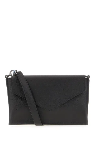 Montblanc Black Leather Crossbody Bag