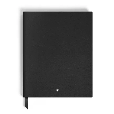 Montblanc Black Leather Large Notebook In ["black"]