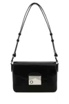 Montblanc Black Leather Meisterstuck Shoulder Bag In Black