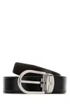 Montblanc Black Cut To Size Solid Belt In Black