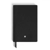 Montblanc Black Leather Small Notebook In ["black"]