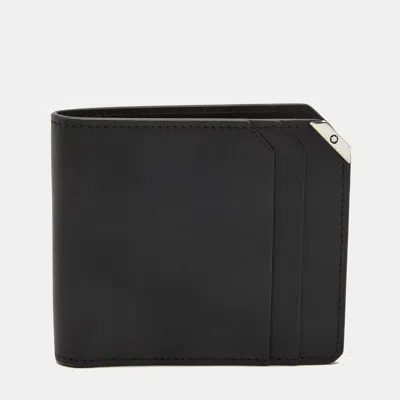 Pre-owned Montblanc Black Leather Urban Spirit 6cc Wallet