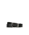 Montblanc Black Logo Belt In Black