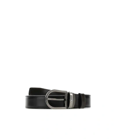 Montblanc Black Logo Belt