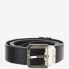 Montblanc Black Logo Solid Cut To Size Belt In Black