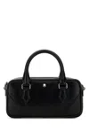 Montblanc Compact Bowling Handbag Detachable Strap In Black