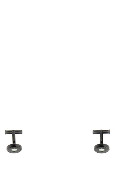 Montblanc Black Metal Starwalker Cufflinks In Blackcosmo