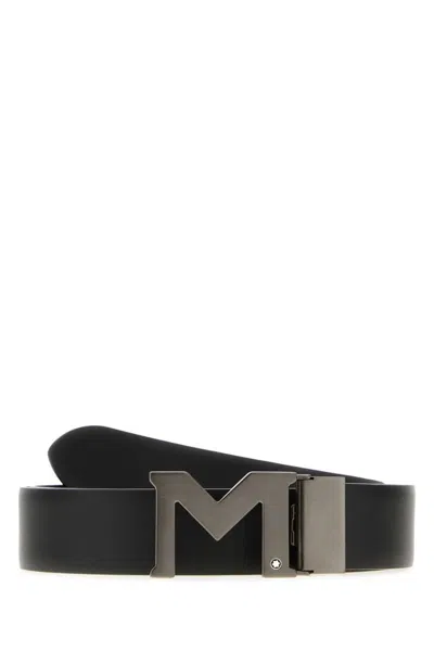 MONTBLANC BLACK REVERSIBLE BELT