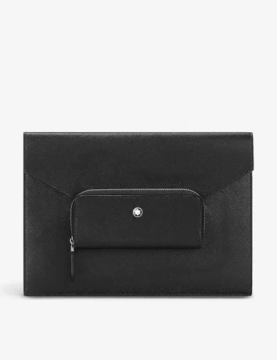 Montblanc Black Sartorial Grained-leather Pouch