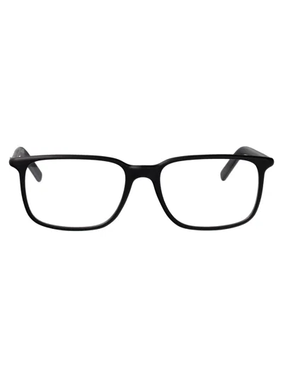 MONTBLANC MONTBLANC BLACK-BLACK-TRANSPARENT ACETATE GLASSES