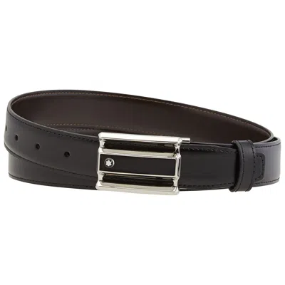 Montblanc Black/brown Reversible Cut-to-size Business Belt In Brown/black