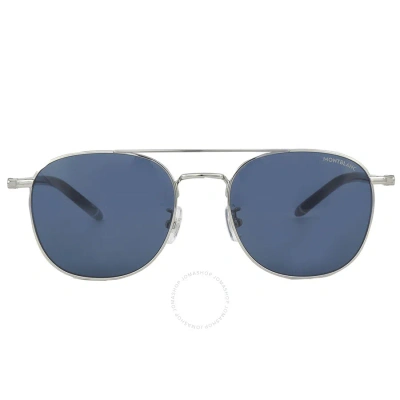 Montblanc Blue Aviator Men's Sunglasses Mb0271s 008 56