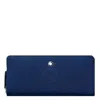 Montblanc Blue Calfskin Sartorial Phone Pouch In Blue