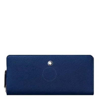 Montblanc Blue Calfskin Sartorial Phone Pouch