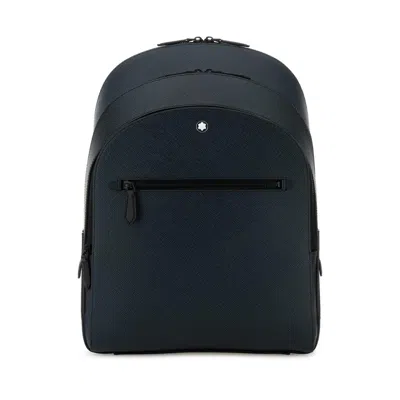 Montblanc Blue Leather Medium Backpack