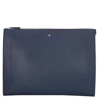 Pre-owned Montblanc Blue Meisterstuck Soft Grain Portfolio 127939