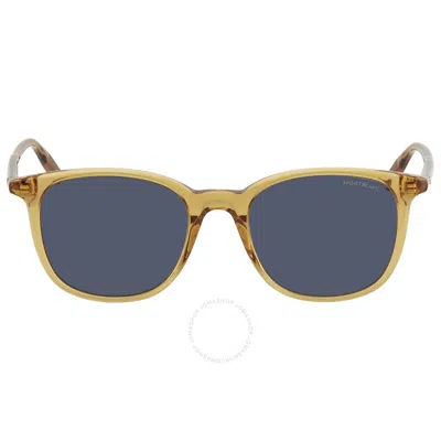 Montblanc Blue Square Men's Sunglasses Mb0006s 004 52