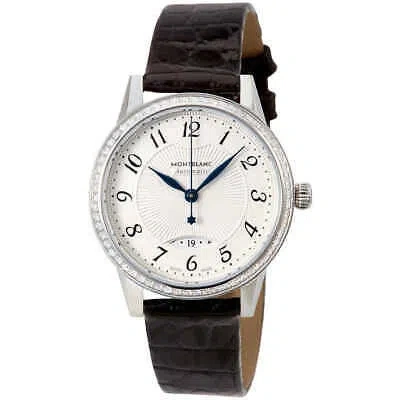 Pre-owned Montblanc Boheme Date 30mm Automatic White Dial Ladies Watch 111057