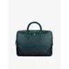 Montblanc Mens British Green Meisterstück Leather Top-handle Leather Briefcase In British Green
