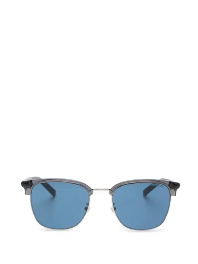 Montblanc Browline Sunglasses In Gray