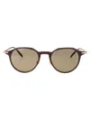 Montblanc Brown-gold-brown Injection Sunglasses In Black