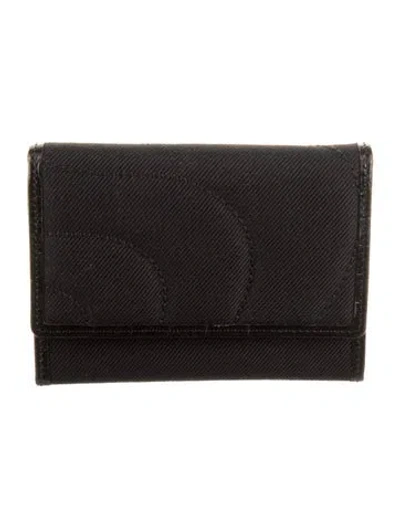 Pre-owned Montblanc Canvas Coin Pouch In Black