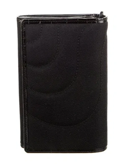 Pre-owned Montblanc Canvas Wallet In Black