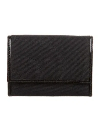 Pre-owned Montblanc Canvas Wallet In Black