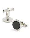 Montblanc Carbon Pattern Cufflinks In Silver