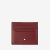 Montblanc Card Case 6 Compartments Meisterstück In Red