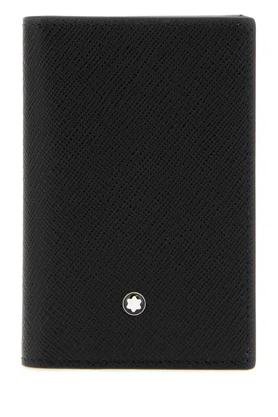 Montblanc Card Holder 2cc In Sartorial Leather In Black