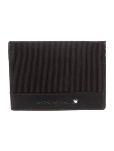 Pre-owned Montblanc Card Holder In Black