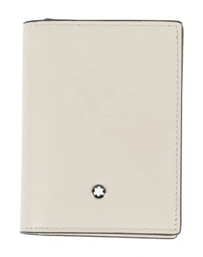 Montblanc Cardholder Beige Size - Leather In Sand