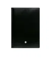 Montblanc Bi-fold Leather Wallet In Black
