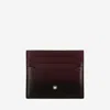 Montblanc Cherry Black Card Holder In Multicolor