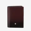 Montblanc Cherry Black Meisterstck Wallet In Multicolor