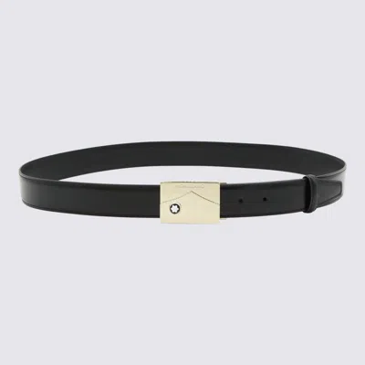 Montblanc Logo-buckle Belt In Black