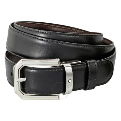 Montblanc Classic Line Reversible Cut-to-size In Brown/black