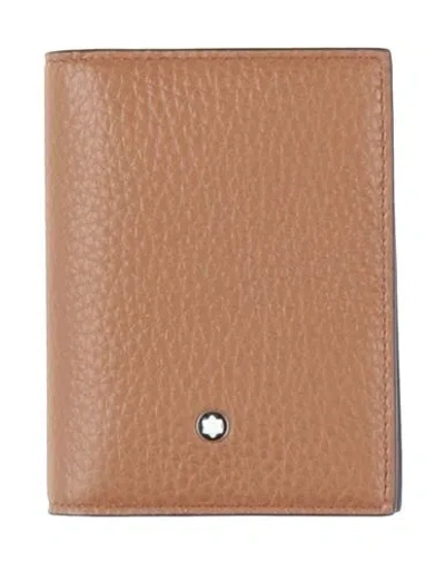 Montblanc Coin Purse Camel Size - Leather In Sand