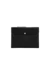 Montblanc Compact Leather Wallet In Black