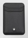 Montblanc Compact Textured Wallets And Cardholders Collection In Black