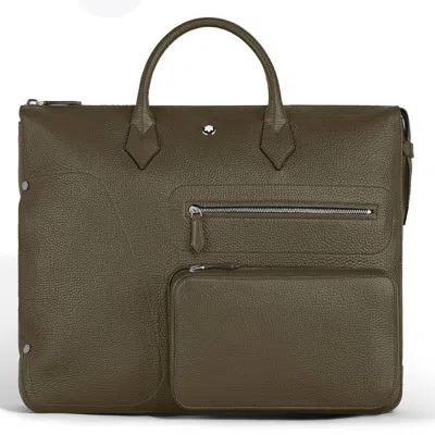Montblanc Companion 24/7 Leather Bag In ["beige"]