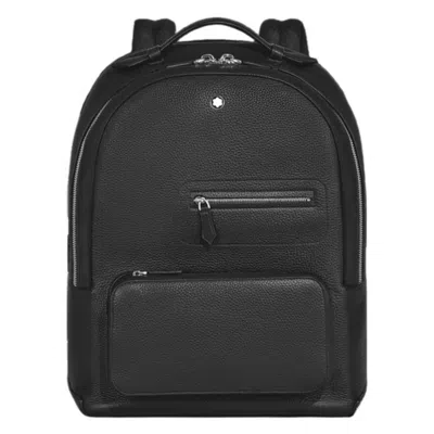 Montblanc Companion Leather Backpack In Black