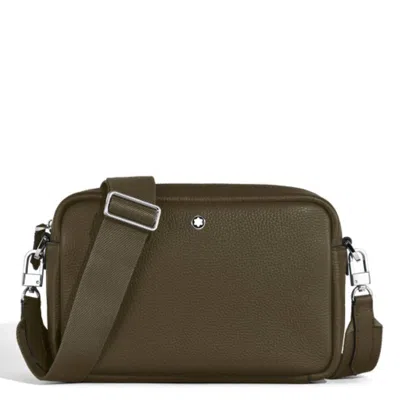 Montblanc Companion Leather Crossbody In Neutral