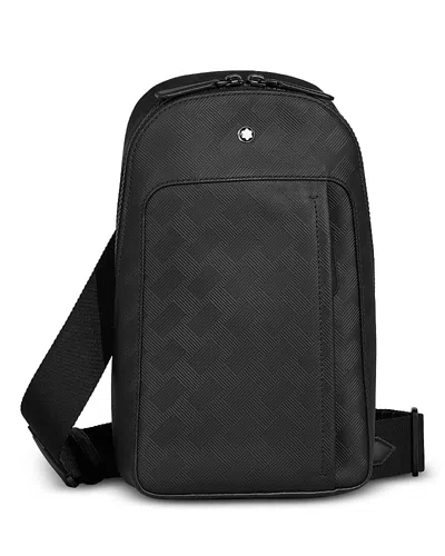 Montblanc Companion Medium Extreme Leather On Body Bag In Black