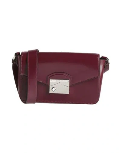 Montblanc Cross-body Bag Burgundy Size - Leather In Red